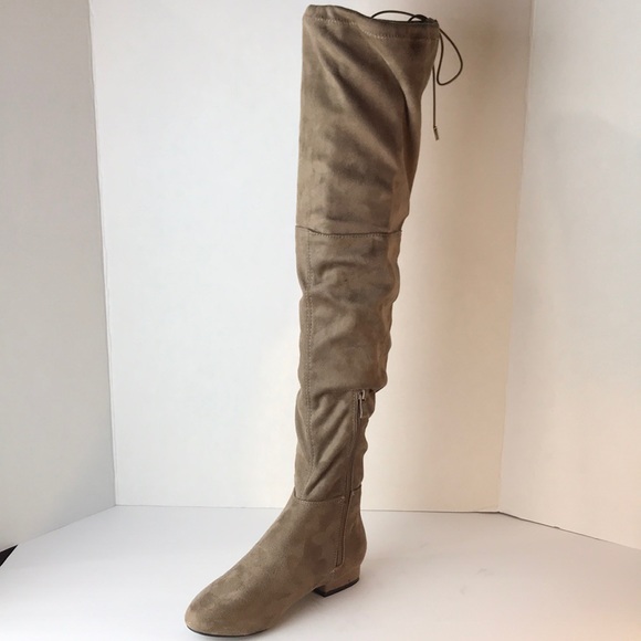 Suede Over the Knee Boots - Picture 4 of 4